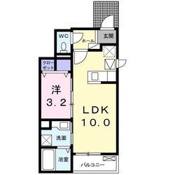 フルール　デ　シャーンの物件間取画像